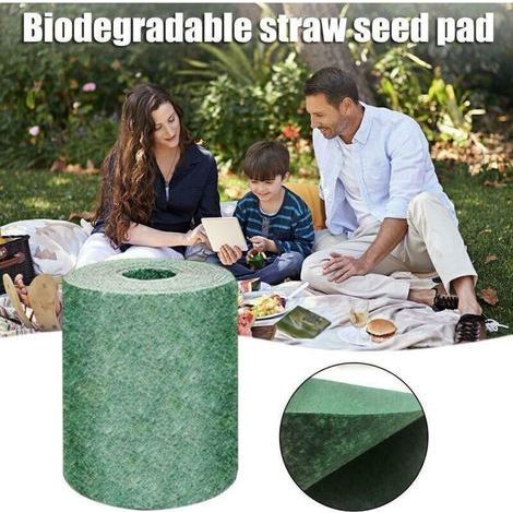 20x300Cm Tapis De Graine D Herbe Biodegradable Pelouse De Jardinage De Pique-Nique Tapis De Plantation Solution De Croissance. (1/4)