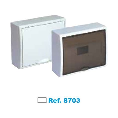 Quadro elettrico di superficie 12 elementi bianco Solera Arelos 8703