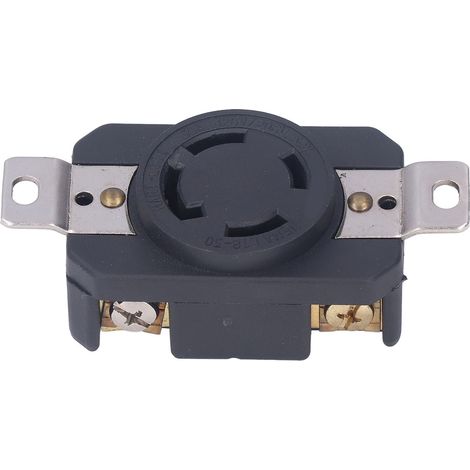 4 prises femelle connecteur industriel antidérapant, standard américain 30A 120/208V, prises encastrables antidéconnexion (1/5)