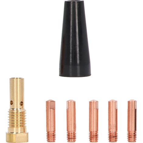 Kit de soudage MIG sans gaz (7 pièces) avec embout diffuseur en cuivre et accessoires