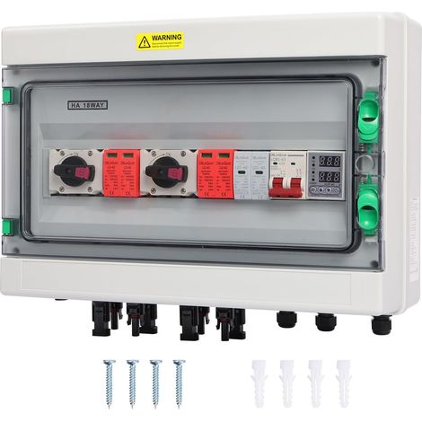 Dc500V/AC230V Boîte de distribution photovoltaique DC Boîte de combinateur CC IP65 étanche pour la maison, le parc industriel, le bâtiment commercial (1/5)