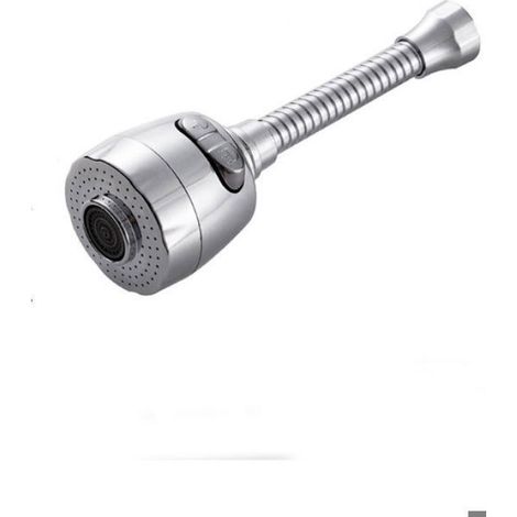 Rallonge de robinet mobile pour évier, tête rotative à 360°, économiseur d'eau pour cuisine, longueur 16,5 cm (1/2)