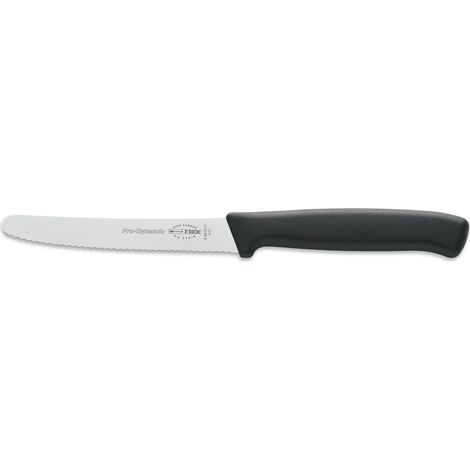 F. DICK ProDynamic Allzweckmesser mit Wellenschliff schwarz, Klingenlänge 11 cm