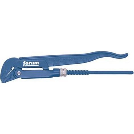 Angolo Pipe Wrench 45 °, Per Tubi Ø 1,1 / 2 Pollici, Lunghezza 410 Millimetri, Capacità Di Serraggio 60 Millimetri