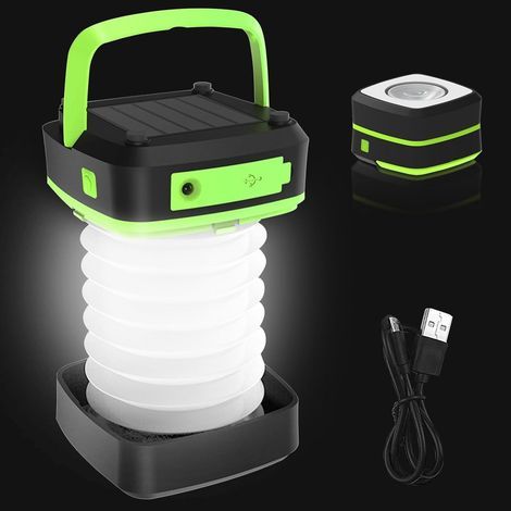 Solar Lantern, Foldable, Rechargeable, Camping, Outdoor, Fishing (1/5)