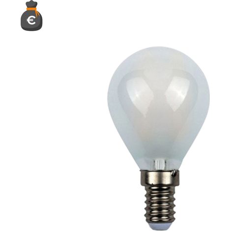 Ampoule LED Alcapower Minisphere G45 E14 4W 450lm 4000K Lumière naturelle 360° Verre dépoli - Classe énergétique E, Durée de vie 25 000 h