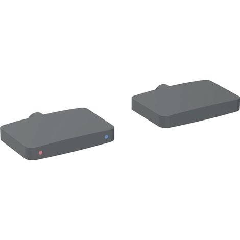 Set Drehknöpfe zu WT-WA ONE eckig schwarz matt