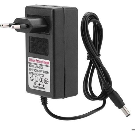 Chargeur de batterie au lithium 21V2A Adaptateur de chargeur Li-ion pour chargeur de batterie Li-ion (1/4)