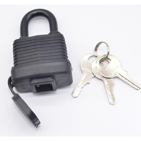 Candados impermeables con llaves idénticas para uso exterior, cerradura laminada robusta, candado largo de 48,6 mm de ancho. (1/5)