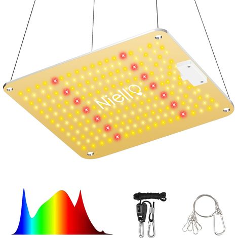 1200W grow lamp, horticultural led lamp with IR infrared, full spectrum plant lights like sun for indoor plants, growth and flowering, high PPFD (1/5)