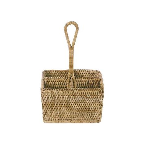 ANDREA HOUSE MS24126 Cubertero Cocina Ratán 20X20X30Cm - ref: MS24126