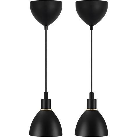Suspension RAY 2-Kit Métal Noir, H.16 - IP20 - E14 /Nordlux Intérieur (1/8)