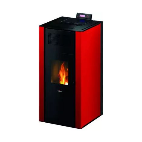 Poêle à granulés hydro 22 kW – Efficacité 96,5% – Ventilation frontale – Système EASY START – Poêle étanche avec vase d'expansion – Pegaso