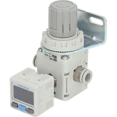 Régulateur de pression d'air ABS miniature pour air comprimé avec manomètre digital, régulateur SMC (1/5)