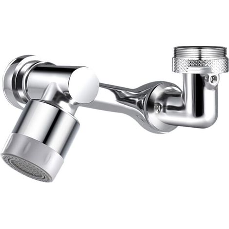 Rallonge de robinet universelle rotative à 1080° avec bras pivotant grand angle et 2 modes de sortie (mode double) (1/5)