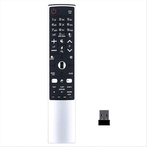 Télécommande Magique AKB75455601 AKB75455602 pour TV Connectée, Commande à Distance Universelle Smart TV, Remplacement Compatible, Contrôleur Infrarouge et Bluetooth (1/5)