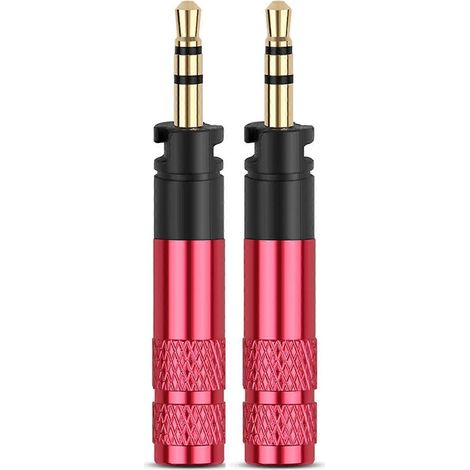 2 Pièces Adaptateur Jack Audio Stéréo 3 Pôles 2.5mm pour Casque Momentum (1/4)