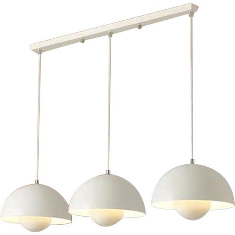 Lustre, suspension moderne, plafonnier suspendu avec ampoule, luminaires de décoration intérieure, 3 températures de couleur, 23 cm (vert) (1/2)
