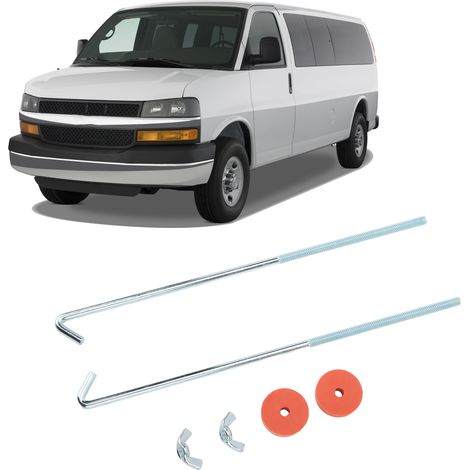 Kit de fixation de batterie chromé 10 pouces avec crochets J, boulons, rondelles et écrous - Accessoires auto universels (1/5)