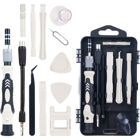 Kit Tournevis Magnétique 115 en 1, Jeu de Tournevis de Précision Noir et Gris pour Démontage, Réparation et Bricolage, 1 pièce (1/3)