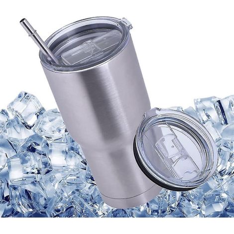 2 couvercles de rechange compatibles avec le gobelet isotherme de voyage en acier inoxydable de 890 ml (30 oz) - Convient (1/4)