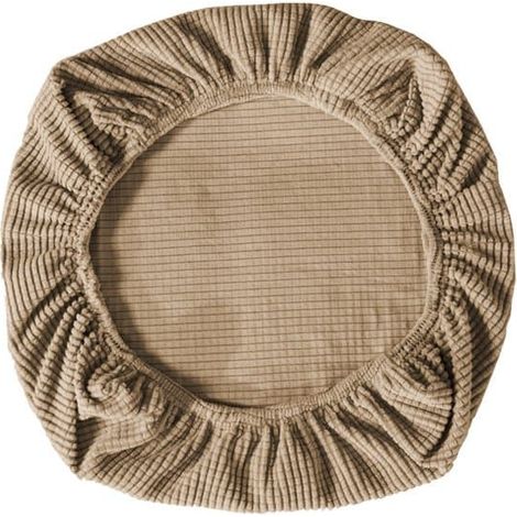 Deux housses de chaise élastiques, adaptées aux chaises de bureau, chaises de jeu, chaises de salle à manger, chaises pivotantes, etc., de couleur gris foncé. (1/5)