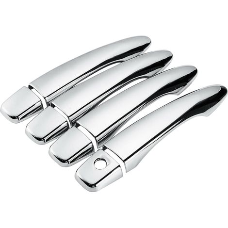 Kit de 8 piezas de embellecedores cromados para manijas de puertas para Nissan Qashqai J11 2014-2019