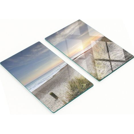 Tablas de cortar y servir de vidrio decorativas Sun and Dunes 2x30x52 cm
