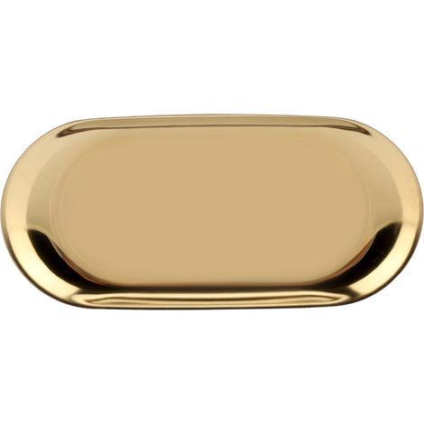 Aufbewahrungstablett aus Edelstahl im nordischen Stil für Kosmetik, Schmuck, Kuchenteller für Büroschreibtische (Golden S) (1/5)