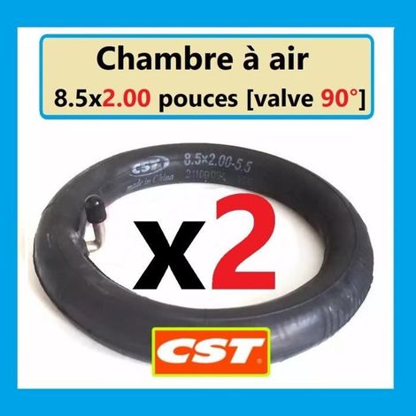 Chambre à air Dualtron Mini 8,5x2.0 pouces [VALVE 90°] Haute Qualitée CST [2 chambres] (1/2)