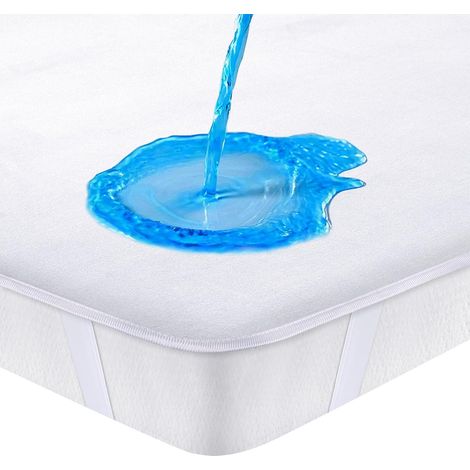 Alèse de matelas 60x120cm imperméable, blanc, lavable, pour lit d'enfant - protection de matelas imperméable (1/5)