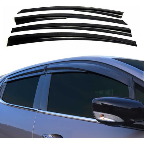 Déflecteurs de Vent pluie d'air pour Mercedes Classe E W211 2002-2009 Noir 4x