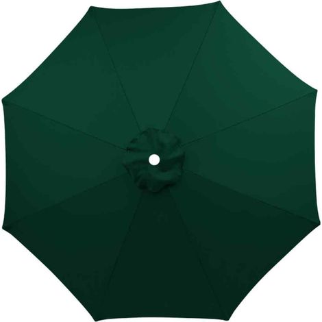 1 Toile de rechange parasol, polyester 190T, UPF30+, imperméable, jardin terrasse extérieur (1/5)