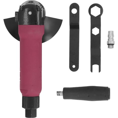 Kit d'outils pour petite meuleuse d'angle, machine de polissage industrielle pneumatique sans fil, 11 000 tr/min, filetage 1/4 po, diamètre 4 po (1/5)
