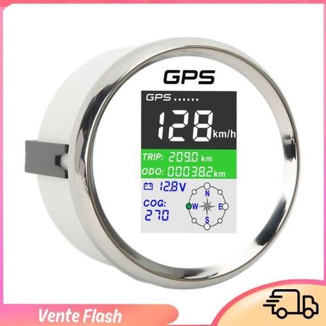 Compteur de vitesse GPS - DILWE - 85mm - Étanchéité IP67 - Écran TFT - Trois unités commutables (1/4)