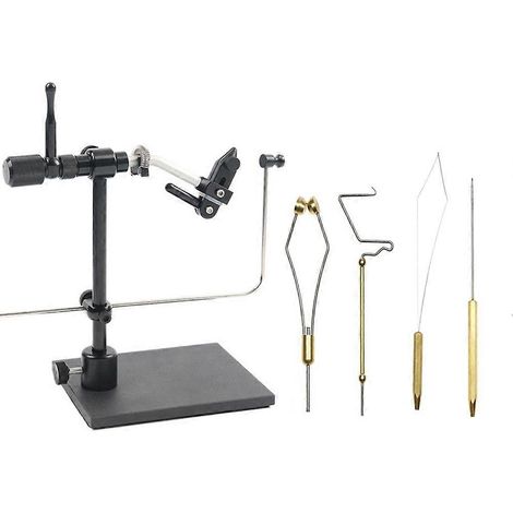 360° Rotary Fly Tying Vise avec Sturdy Base, réglable Fly Tying outil Rotary Bench Vise (1/5)