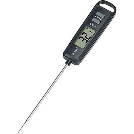 Termometro a sonda per carne, cucina digitale, grill elettronico, uso domestico (Colore : Nero) (1/3)