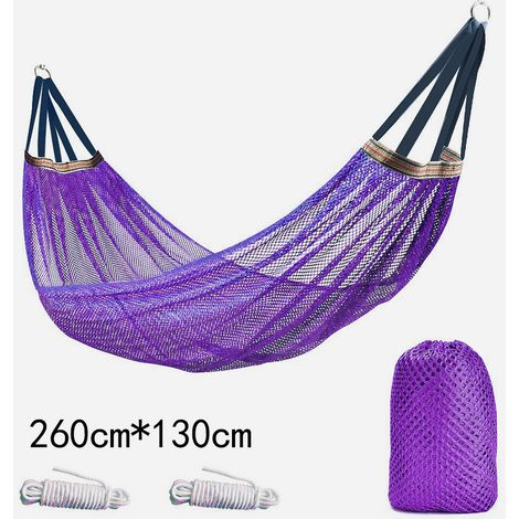 Hamac d extérieur en maille de soie glacée avec barre (1/5)