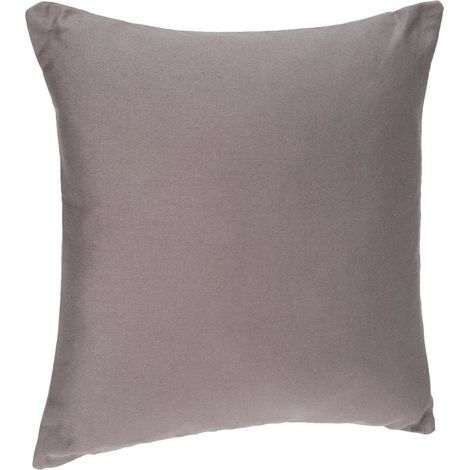 Coussin déhoussable coton gris 38x38cm - Atmosphera créateur d'intérieur