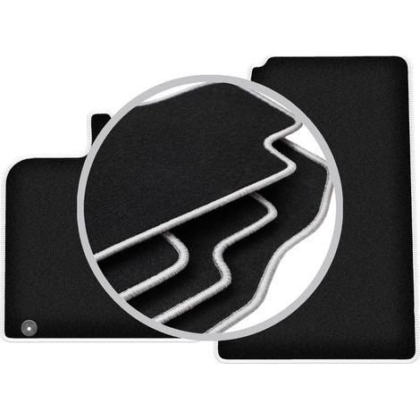 Tapis de sol Carlux argentés pour : Smart Fortwo II hatchback (2007-2014) (1/5)