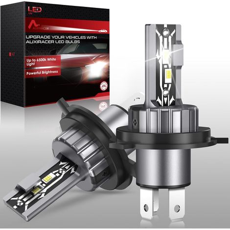 H4 LED Bulb, 80W 6500K 12V Cool White, H4 IP68 Waterproof LED Bulb, H4 Lampadine per Fari Auto, Replacement Bulbs for Halogen Lamps and Xenon Kit, 2 Bulbs (1/5)
