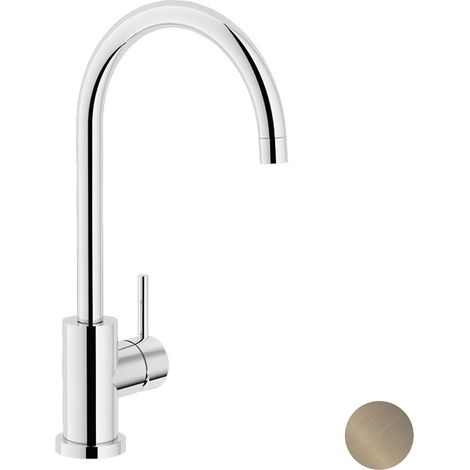 NOBILI Live rubinetto cucina tradizionale con bocca girevole nickel spazzolato codice prod: LV00133IX (1/3)