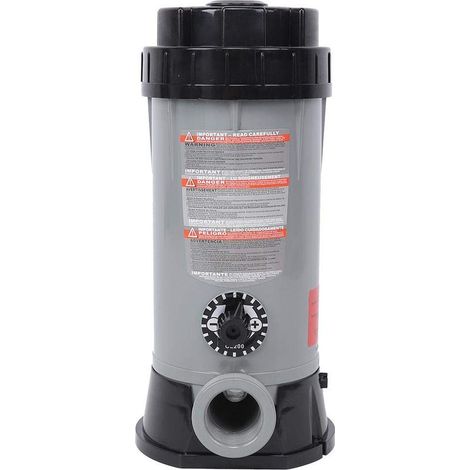 CL-200 Distributeur automatique de chlore pour distributeur de produits chimiques/brome en ligne, équipement de désinfection de piscine pour chlorinateur en PVC robuste et durable pour spa de piscine (1/5)