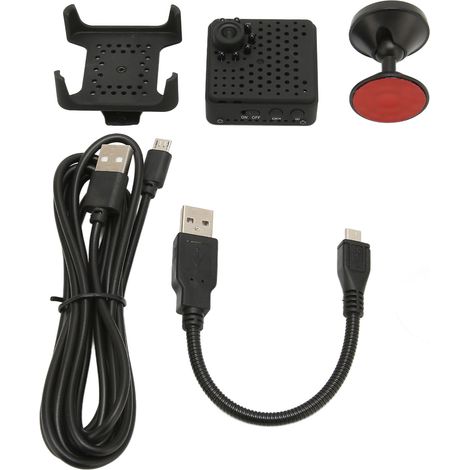 Mini caméra sans fil HD 1080p avec détection de mouvement WiFi, petite caméra corporelle pour la sécurité à domicile et la surveillance d'enfants en extérieur (1/5)
