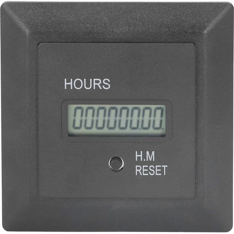 Horloge Compteur d’Heures Digital Timer 72x72mm ABS 0‑999999H 59M 100‑240V AC Industrie (1/5)