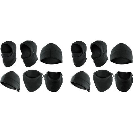 2Pièces Tour De Cou Noir Balaclava Ski (1/2)