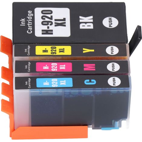 4 Cartouches d'encre HP Officejet 6000 6500 7000 7500 Series A - Recharge complète