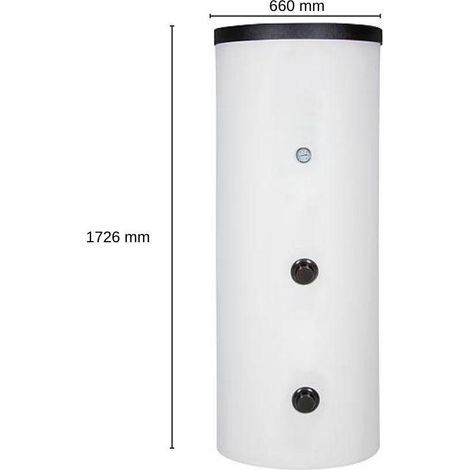 Evenes Warmwasser-Solarspeicher EV-TEDS-2W 300 2 Wärmetauscher 291 L Solaranwendung (1/5)