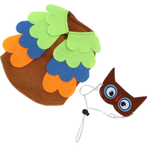 Déguisement hibou pour animaux de compagnie, Halloween et Noël : costume amusant, original et confortable pour chiot. (1/5)