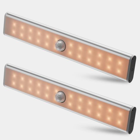 Lampe LED À Détecteur De Mouvement Rechargeable - 3000 K - Pour Placard Armoire Tiroir Garage - 1 Pièce (1/5)
